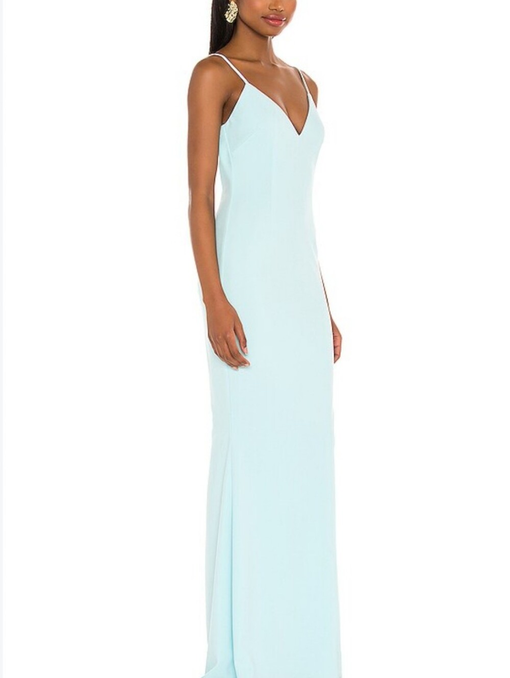 Katie May Bambina Light Blue sky  Maxi Dress with low back size M new with tags